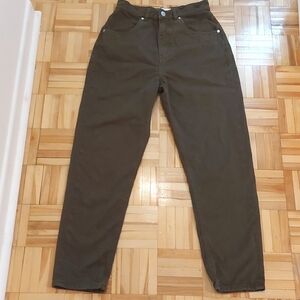 Kotn olive khaki high waist jeans size 2